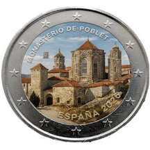 2 EURO Španělsko 2026 - Opatství Poblet - kolorovaná