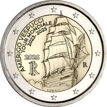 2 EURO Itálie 2025 - Amerigo Vespucci