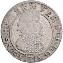 3 Grajciar Ferdinand II. 1630 Olomouc (OL)