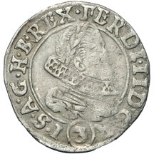3 Grajciar Ferdinand II. 1633 Praha (PR)