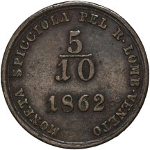 5/10 Soldo František Josef I.1862 A