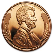 Měděná mince Lincoln 1 Unce