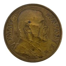 Bronzová medaile T.G. Masaryk 85. narozeniny 1935