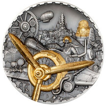 20 Dollars Cook Islands 2025 - Steampunk - Letecký průmysl