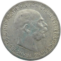 1 Koruna František Josef I. 1915