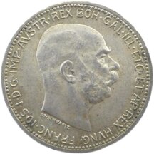 1 Koruna František Josef I. 1916