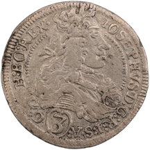 3 Grajciar Jozef I. 1711 Graz (GR IA)