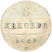 6 Grajciar František Josef I. 1849