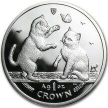 1 Crown Isle of Man 2004 - Tonkinská kočka - Proof