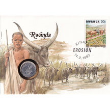 Numismatická obálka Rwanda 1970