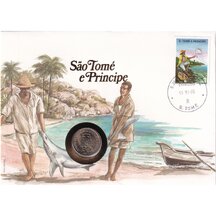 Numismatická obálka Svatý Tomáš a Princův ostrov 1977