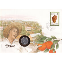 Numismatická obálka Belize 1980