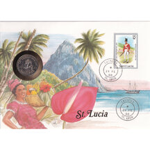 Numismatická obálka Svatá Lucie 1981