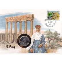 Numismatická obálka Libanon 1981