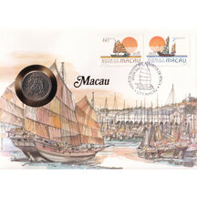 Numismatická obálka Macao 1983