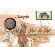 Numismatická obálka Mongolsko 1981