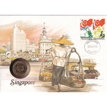 Numismatická obálka Singapur 1988