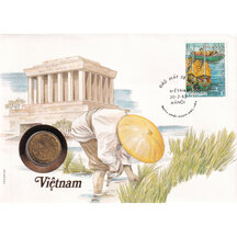 Numismatická obálka Vietnam 1974