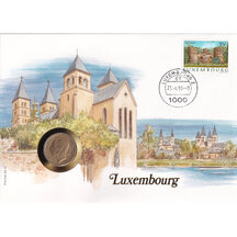 Numismatická obálka Lucembursko 1986