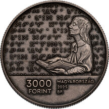 3000 Forint Maďarsko 2025 - Vzdělávání nevidomých