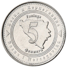 5 Feningů Bosna a Hercegovina 2021