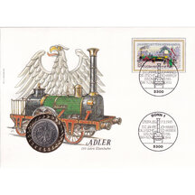 Numismatická obálka Německo 1985