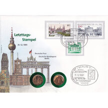Numismatická obálka Německo 1991