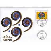 Numismatická obálka Švýcarsko 1986