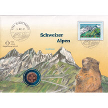 Numismatická obálka Švýcarsko 1986 - Gotthard