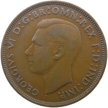 1 Penny Velká Británie 1938