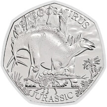 50 Pence Velká Británie 2024 - Stegosaurus