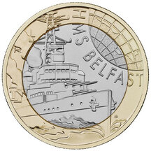 2 Pounds Velká Británie 2025 - HMS Belfast