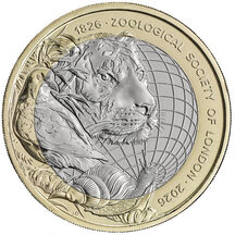 2 Pounds Velká Británie 2026 - Zoologická společnost