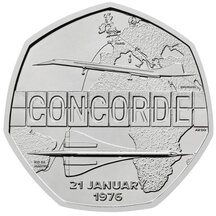 50 Pence Velká Británie 2026 - Concorde