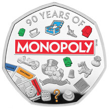 50 Pence Velká Británie 2025 - Monopoly - Proof