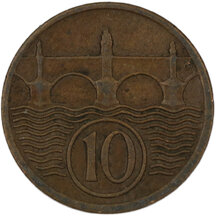 10 Haléř Československo 1932