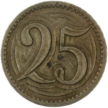 25 Haléř Československo 1933