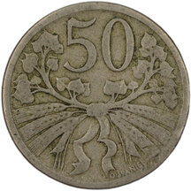 50 Haléř Československo 1922