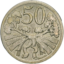 50 Haléř Československo 1925