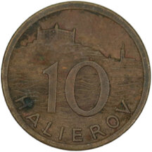 10 Halier Slovensko 1942