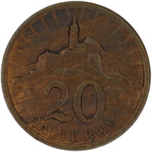 20 Halier Slovensko 1940