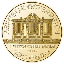 100 EURO Rakousko 2025 - Wiener Philharmoniker