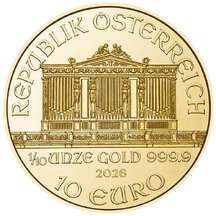 10 EURO Rakousko 2026 - Wiener Philharmoniker