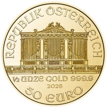 50 EURO Rakousko 2026 - Wiener Philharmoniker