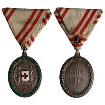 Medaile František Josef I. - Červený kříž 1914 (Ag)