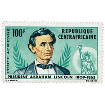 Známka Středoafrická republika 1965 - Abraham Lincoln
