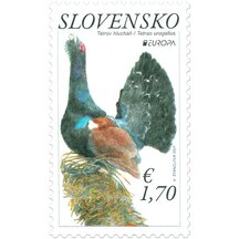 Známka Slovensko 2021 - Tetřev hlušec