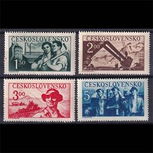 Série známek Československo 1950 - Výročí osvobození