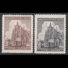 Série známek Protektorát Čechy a Morava 1944 - Chrám Sv. Víta