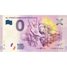 0 Euro Suvenýr Česko 2019 - 30. výročí Sametové revoluce